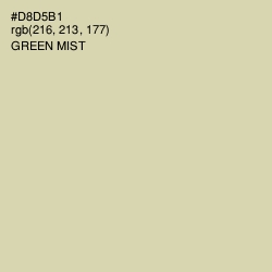 #D8D5B1 - Green Mist Color Image